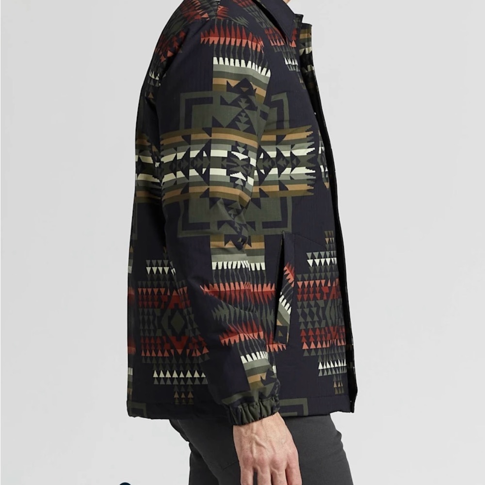 Pendleton Men's Geometric Pattern Jacket - Black … - image 4